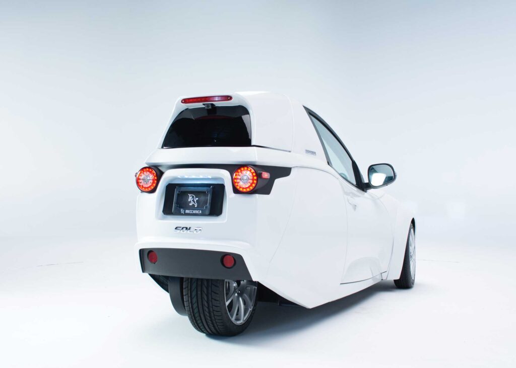 SOLO electric car in white