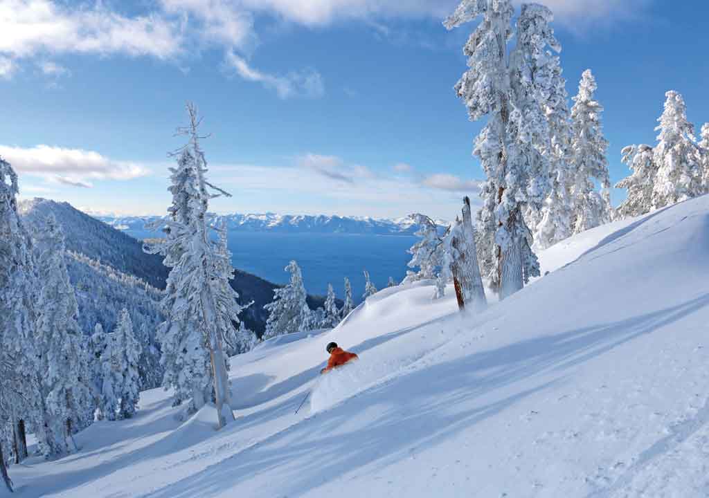 Tahoe skiier