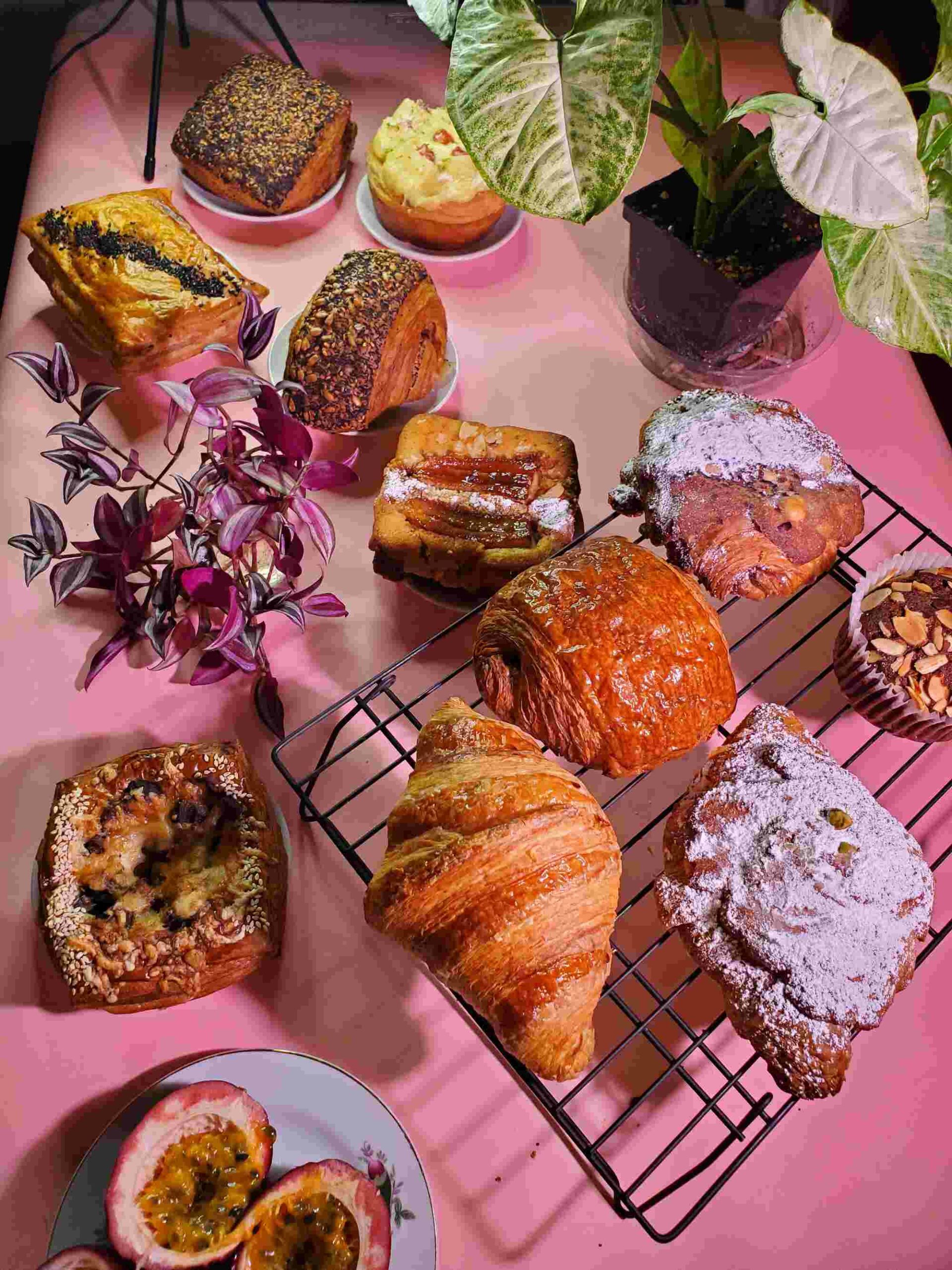 selection of baked pastries