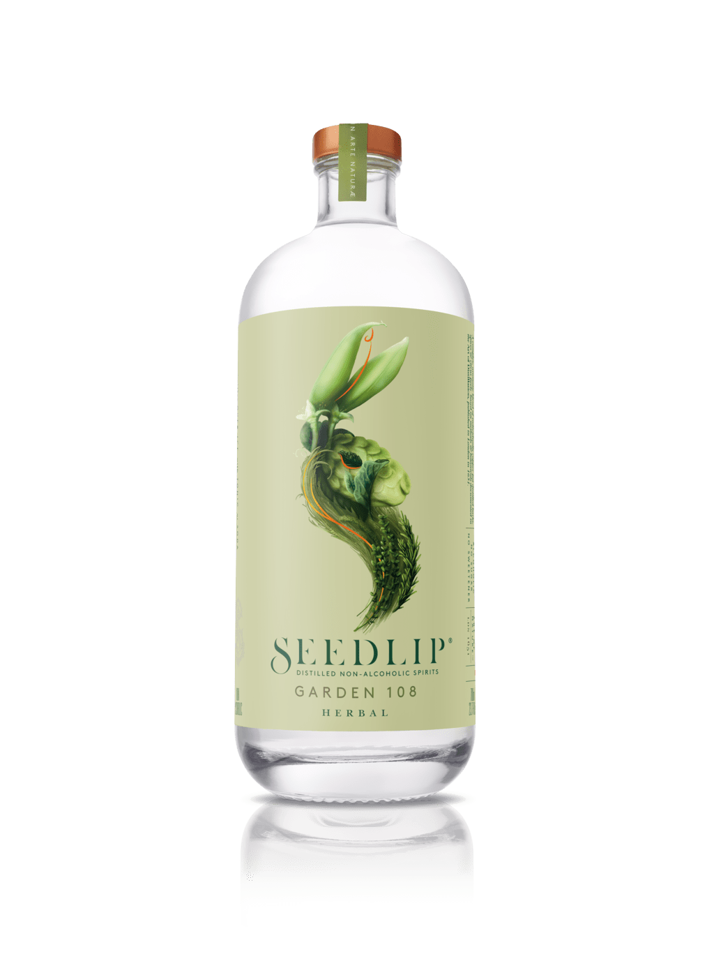 clear bottle of Seedlip