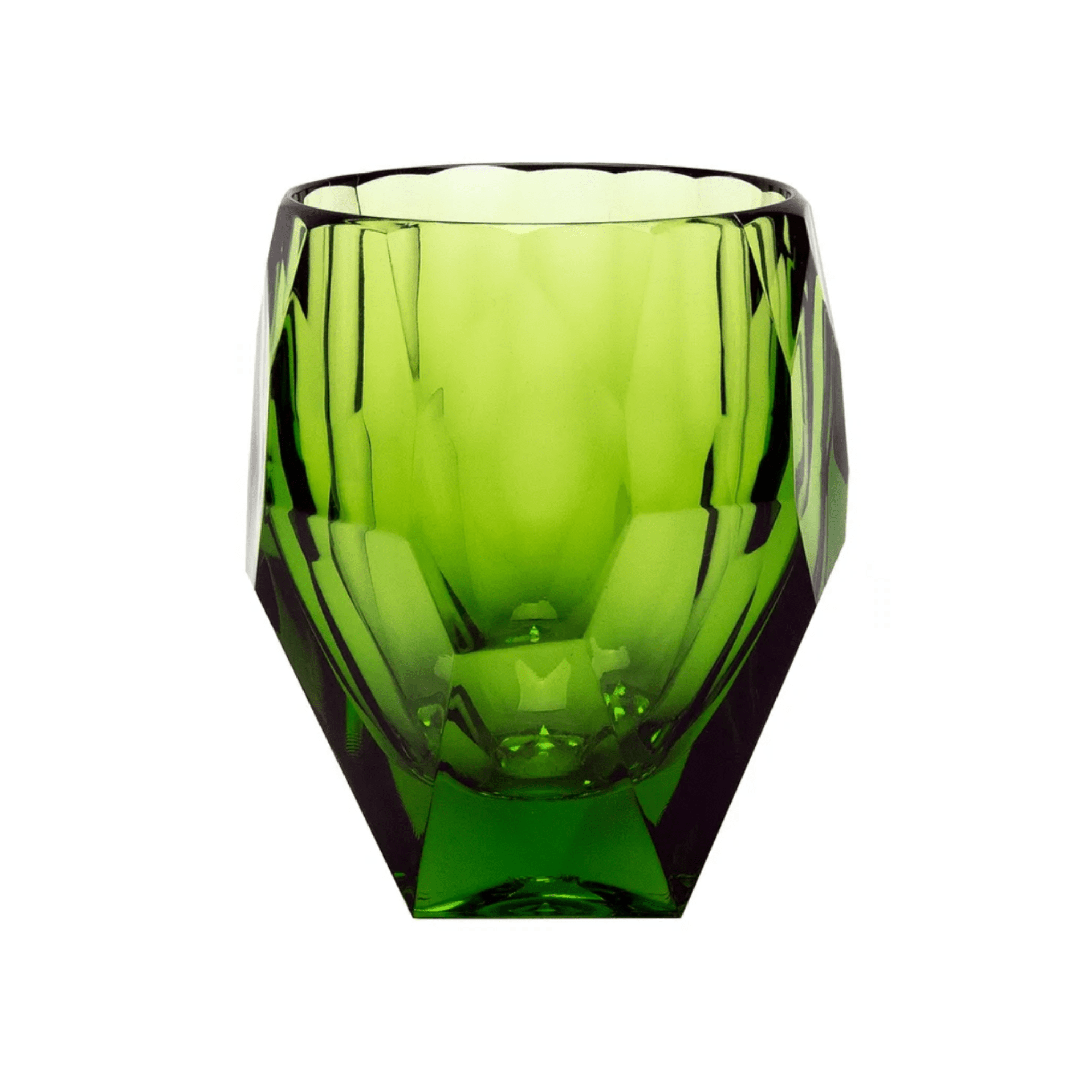 short green cocktail glass