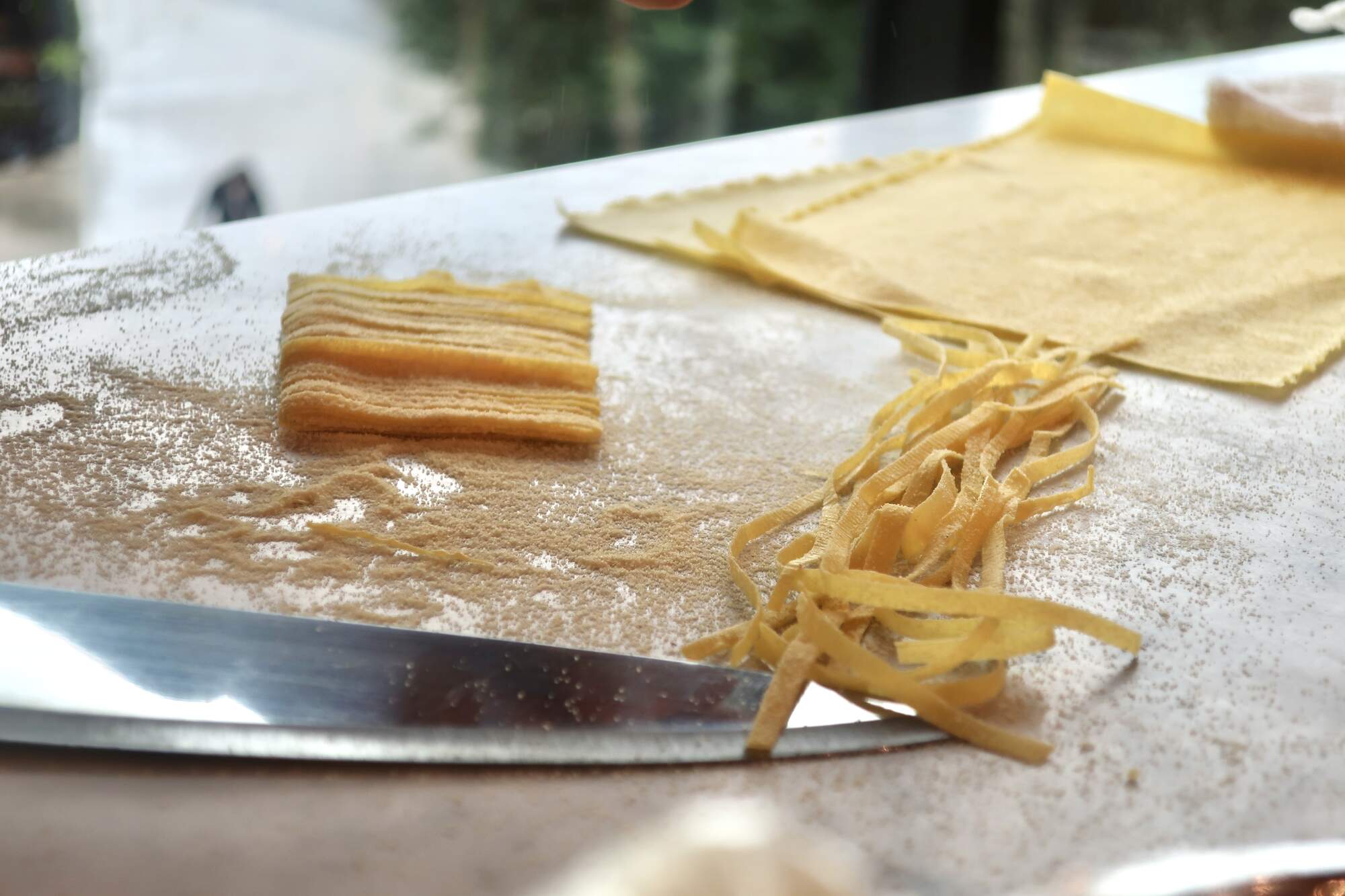 pasta making demonstration