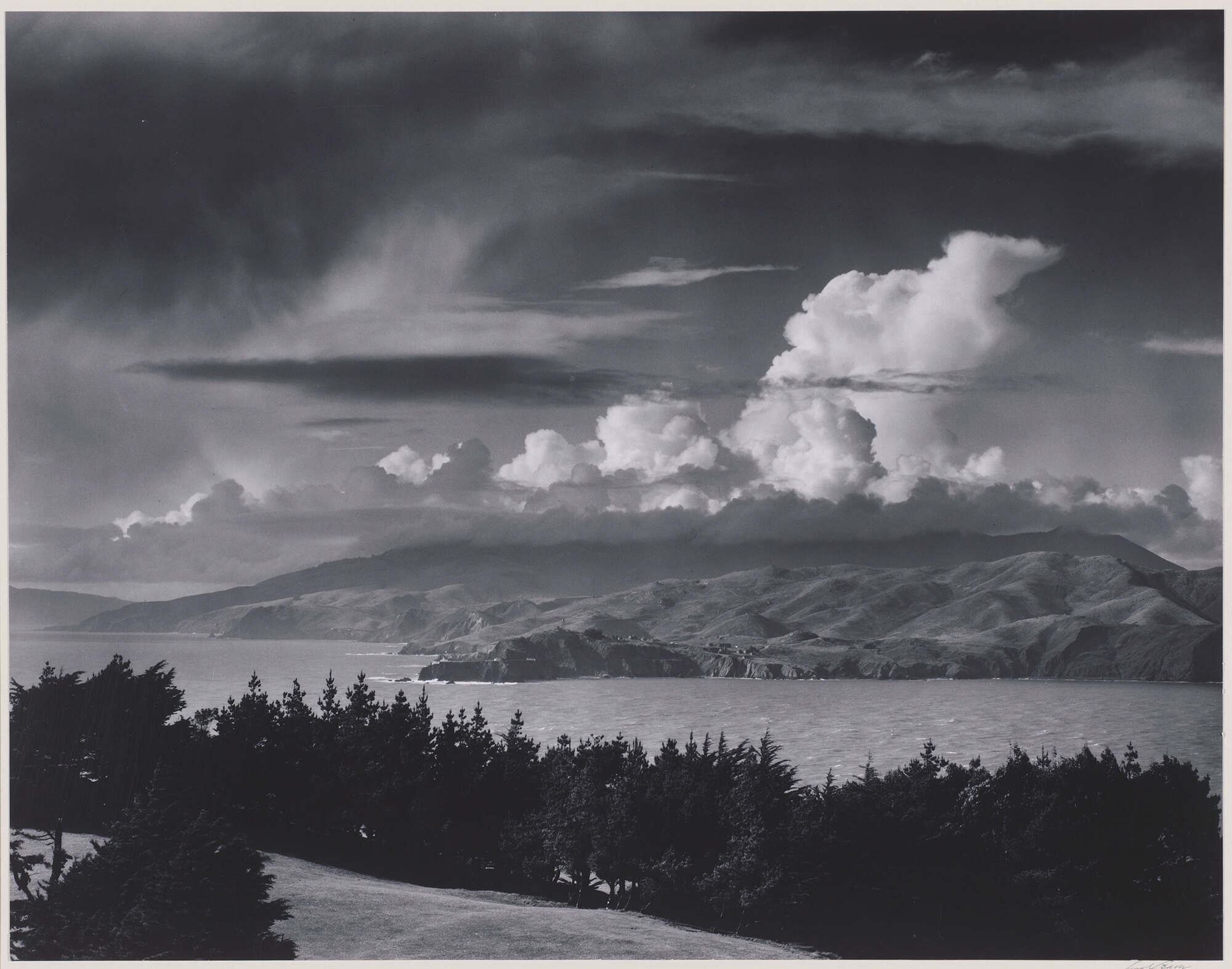 black and white Ansel Adams photograph