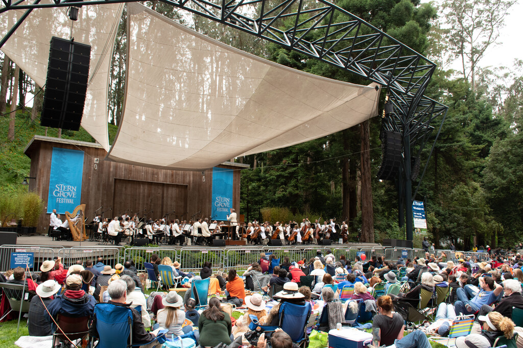 San Francisco Symphony performing at Stern Grove