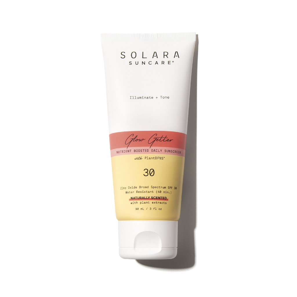 a bottle of Solara sunscreen