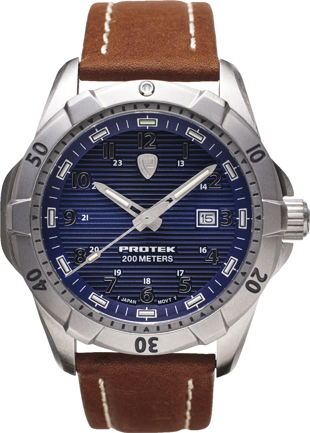protek watch with blue face