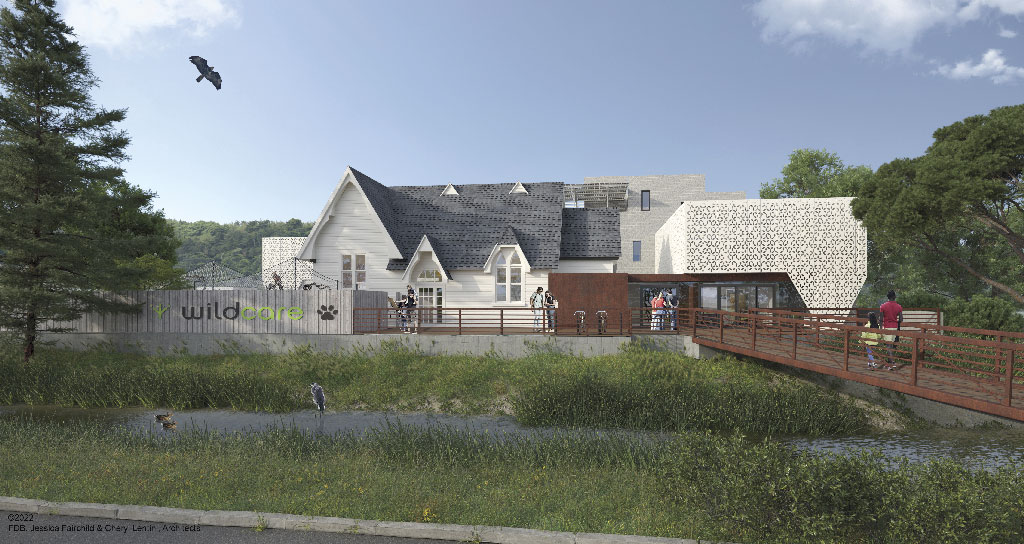 artist rendering of new wildcare building
