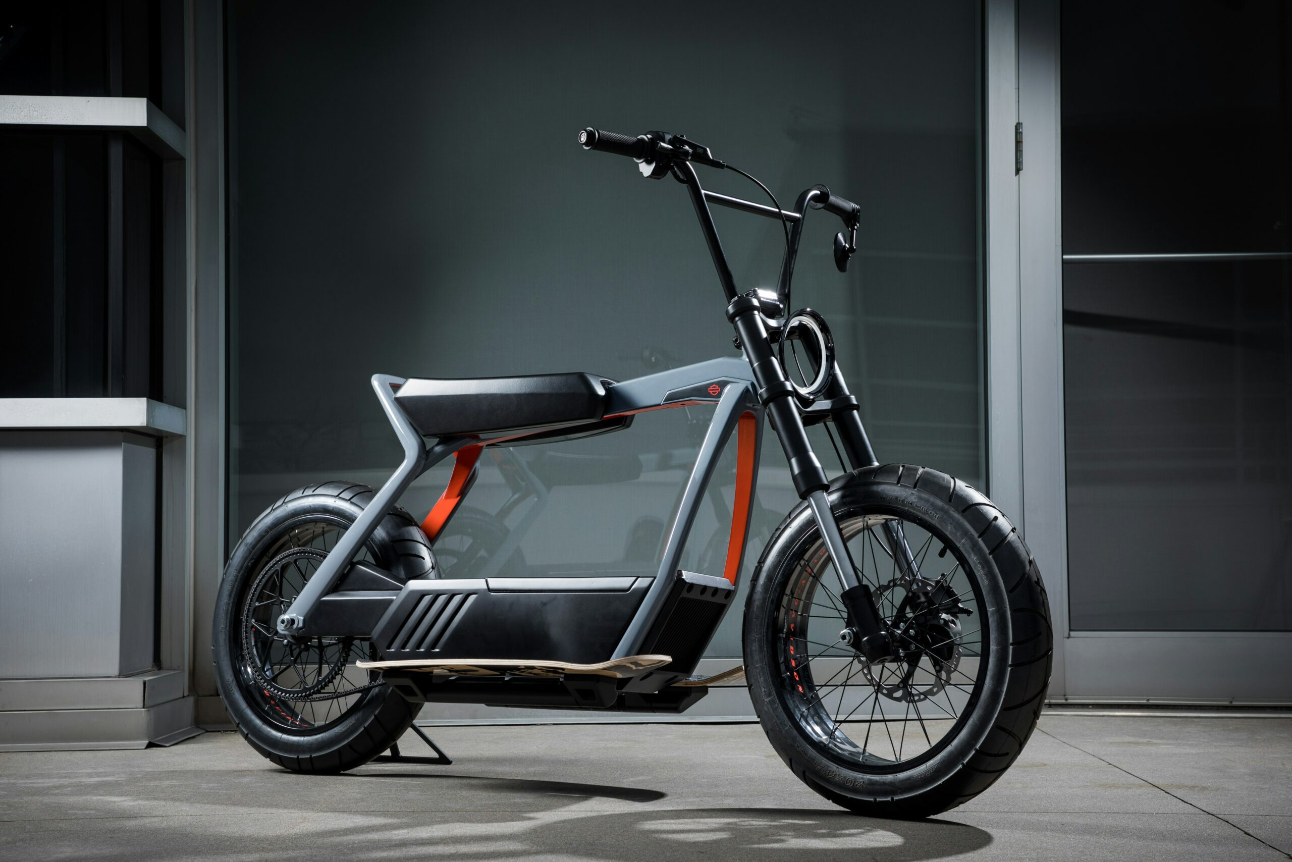 An electric motorcycle